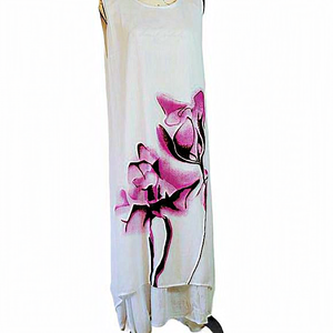 NWT‎ Flory Day white maxi dress flowers
